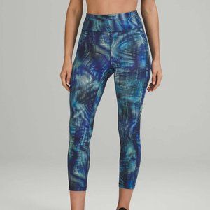 Lululemon Invigorate High-Rise Tight 25" Shapeshifter Flux Blue Multi NWT 8